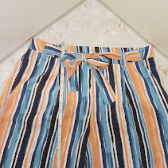 EXTRA LARGE WOMENS BARREL LEG CASUAL PANTS WITH POCKETS AND WAIST TIE - Picture 4 of 13